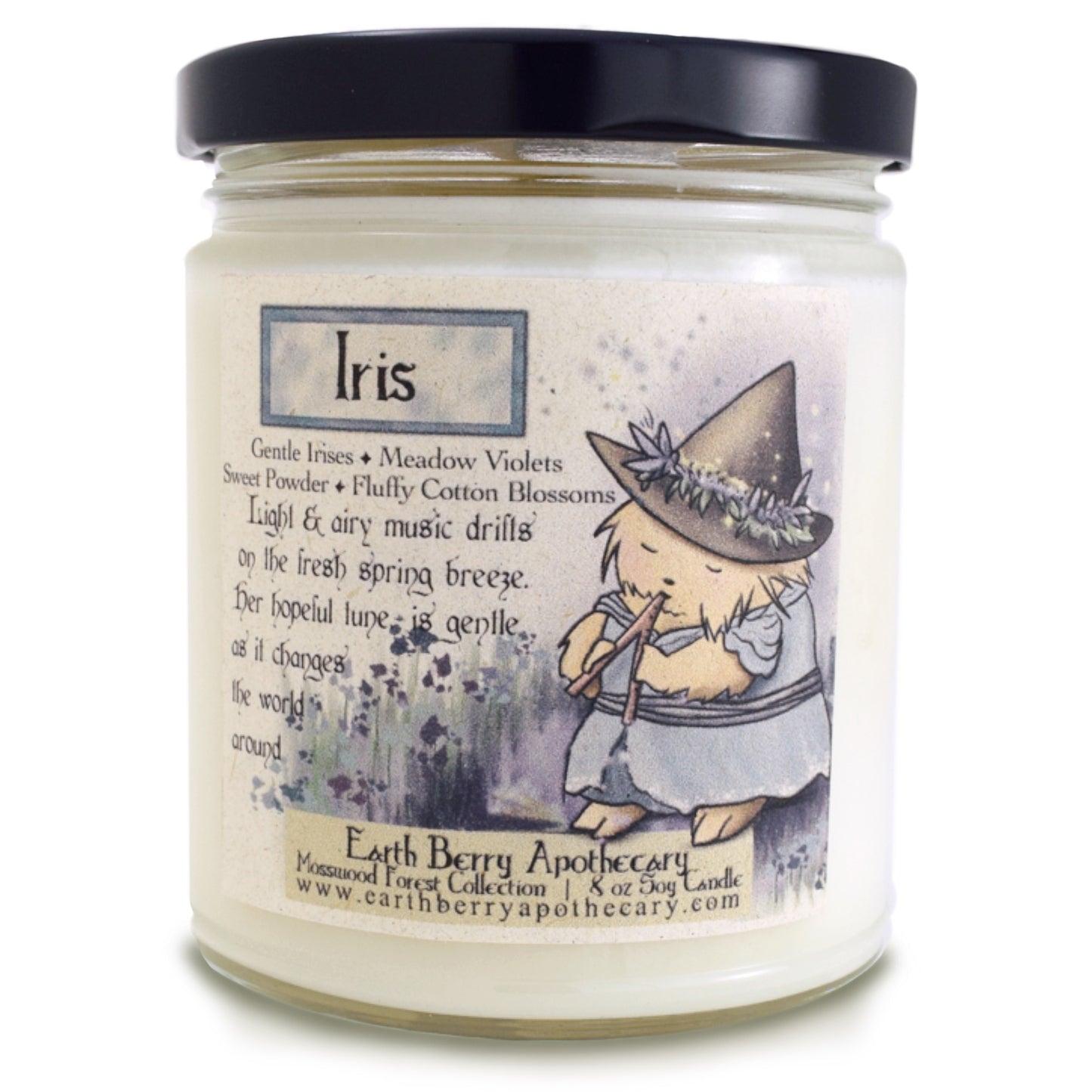 Iris & Violets | Fresh Linens Scented Soy Candle