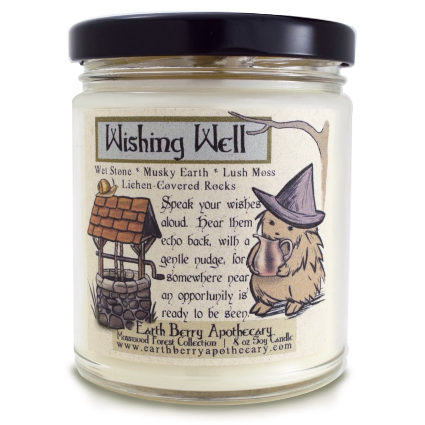 Wishing Well | Earthy Stone and Moss Soy Candle
