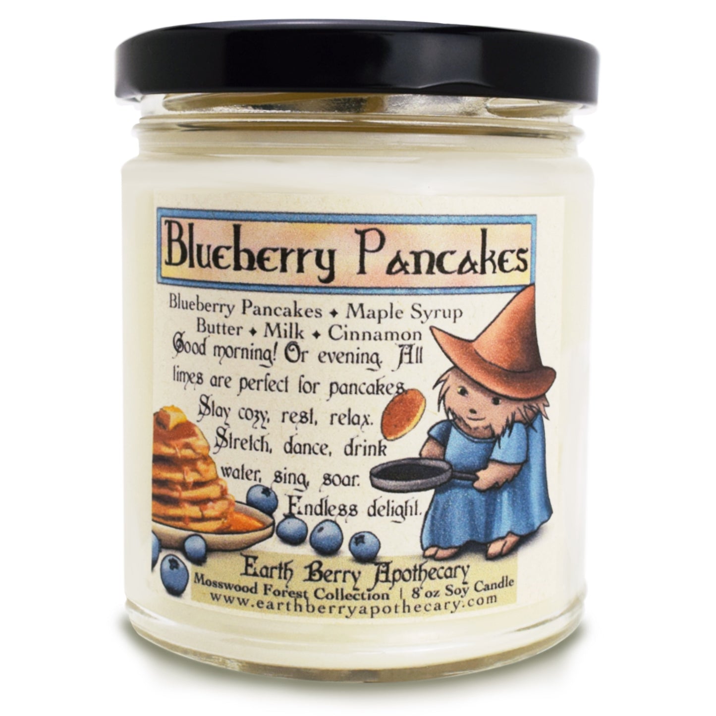 Blueberry Pancakes Soy Candle + Maple Syrup