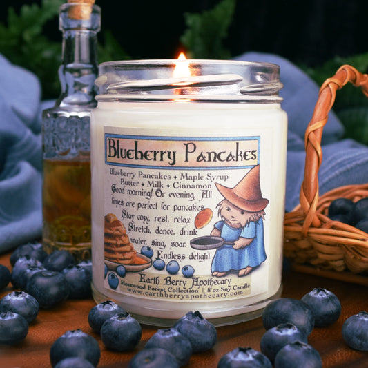 Blueberry Pancakes Soy Candle + Maple Syrup