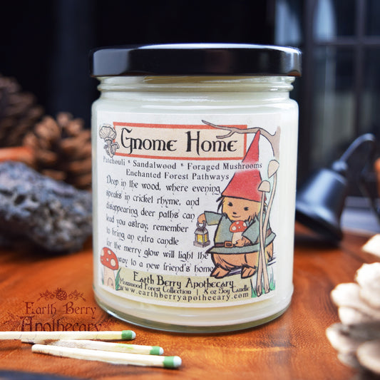 Gnome Home | Patchouli and Sandalwood Soy Candle