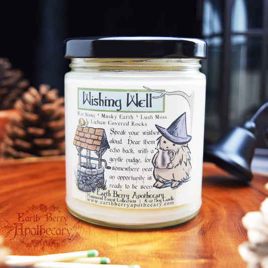 Fantasy nature candle with wet stone and earth scent