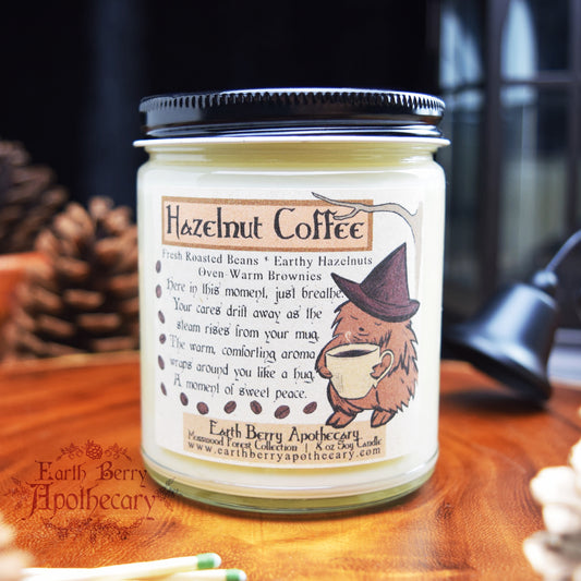Strong coffee scented candle. Fantasy nature themed candles