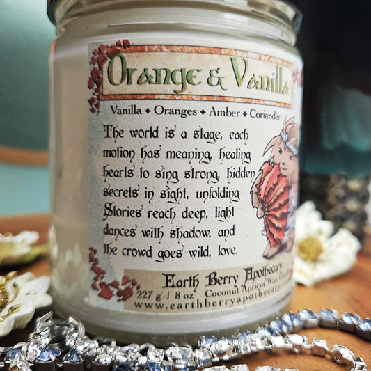 Orange and Vanilla Candle | Coconut Apricot Wax
