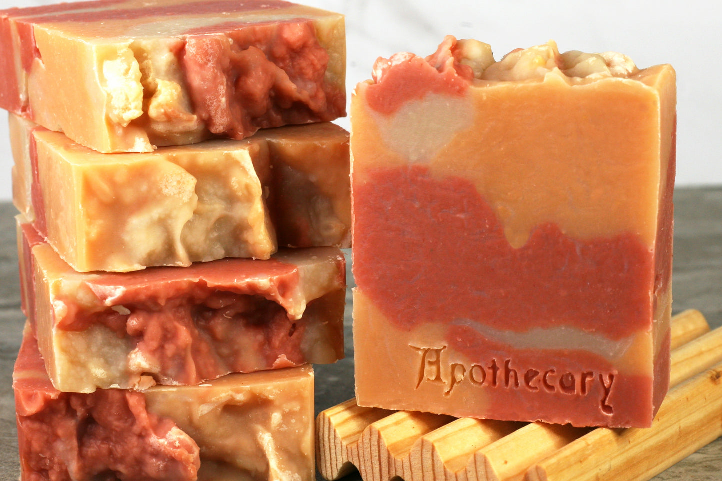 peach nectar sudsy soap bar