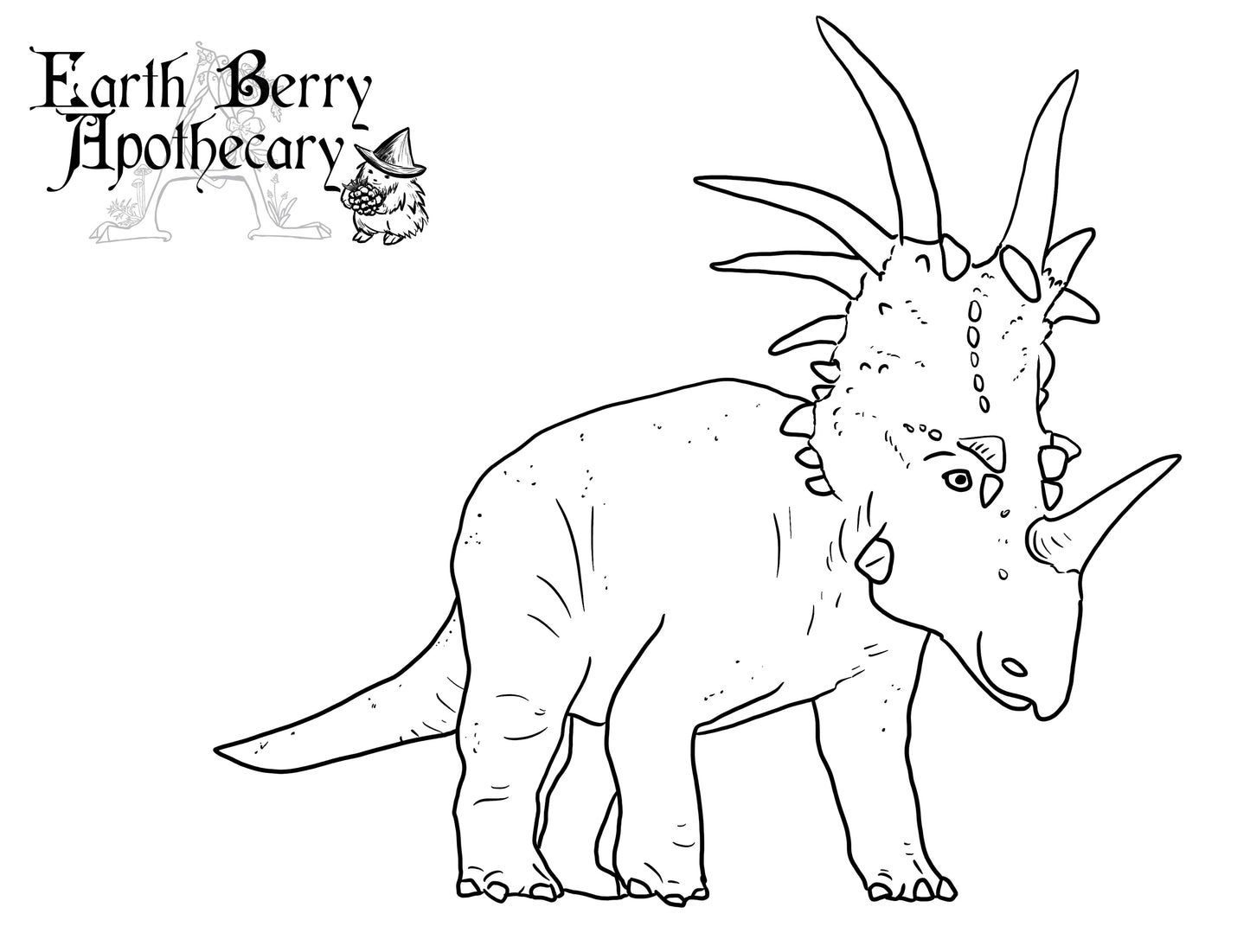 Styracosaurus Coloring Page