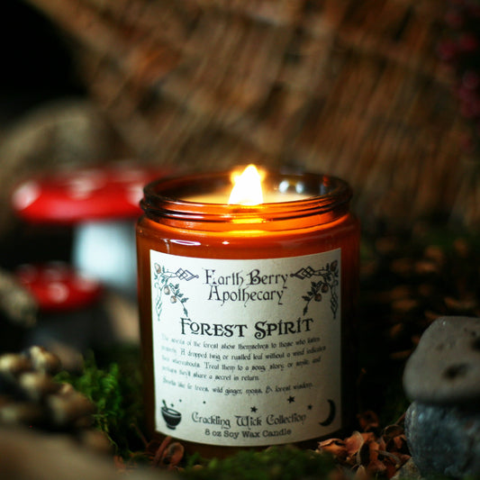Forest spirit spiced prince crackling wood wick candle