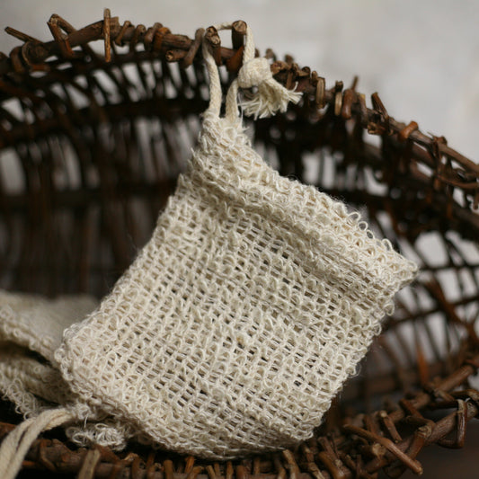 Cute natural Soap saver bag