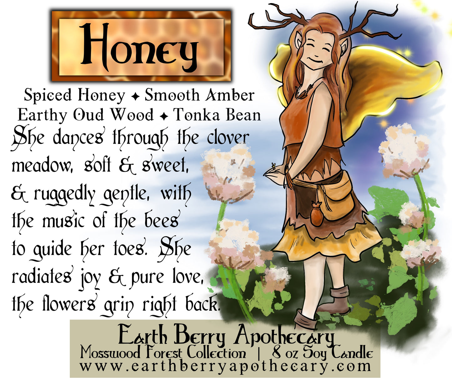 Honey Flower Fairy Soy Candle