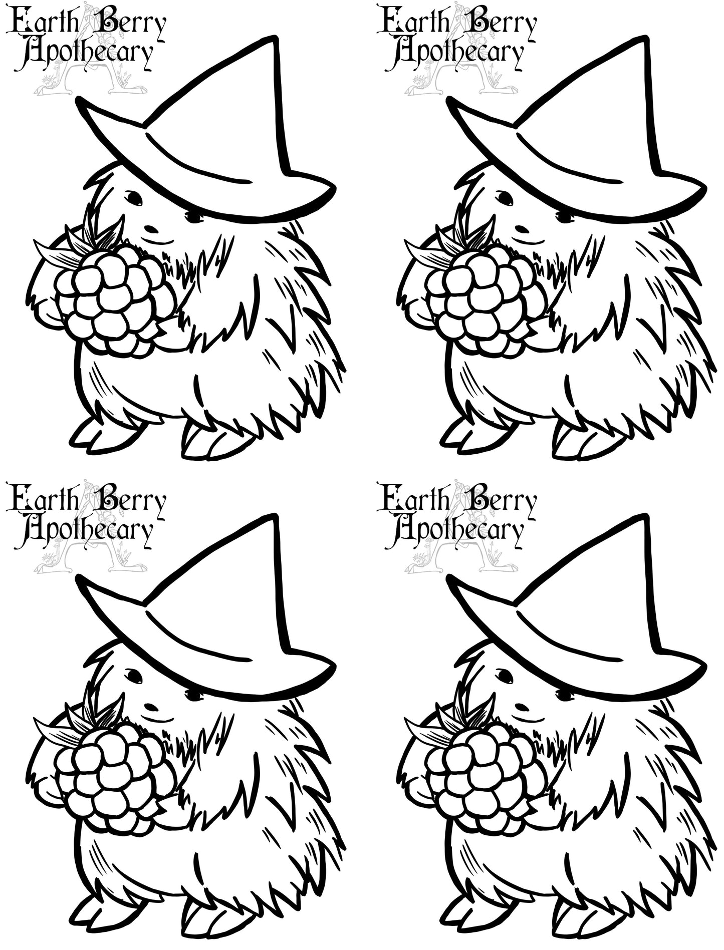 Hedge Witch Coloring Page