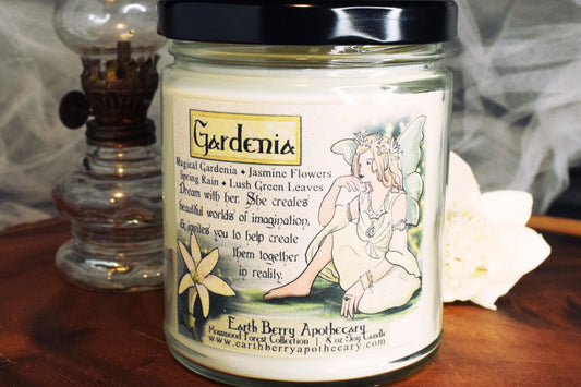 Gardenia scented flower fairy soy candle