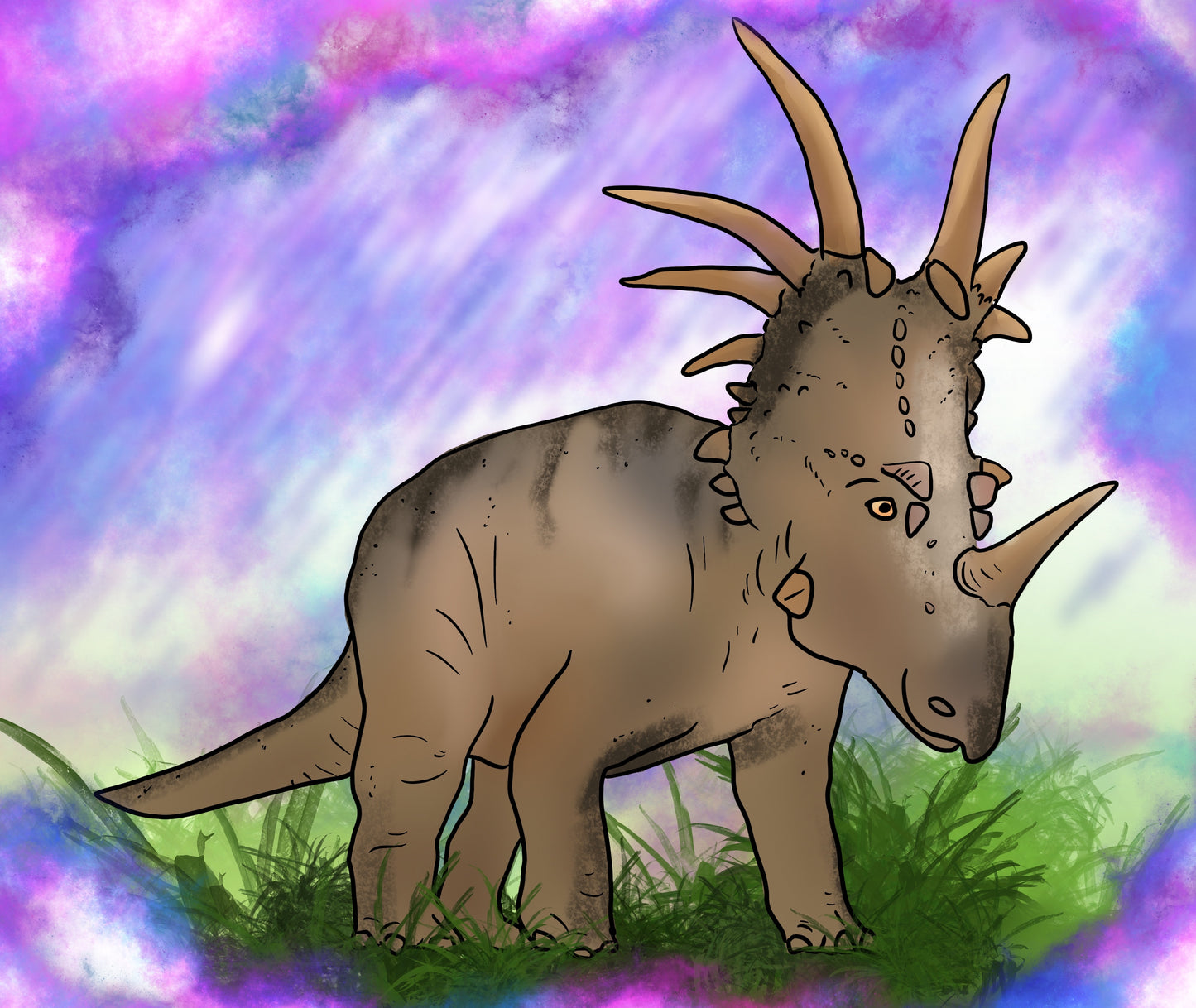 Dinosaur Coloring Page - Styracosaurus