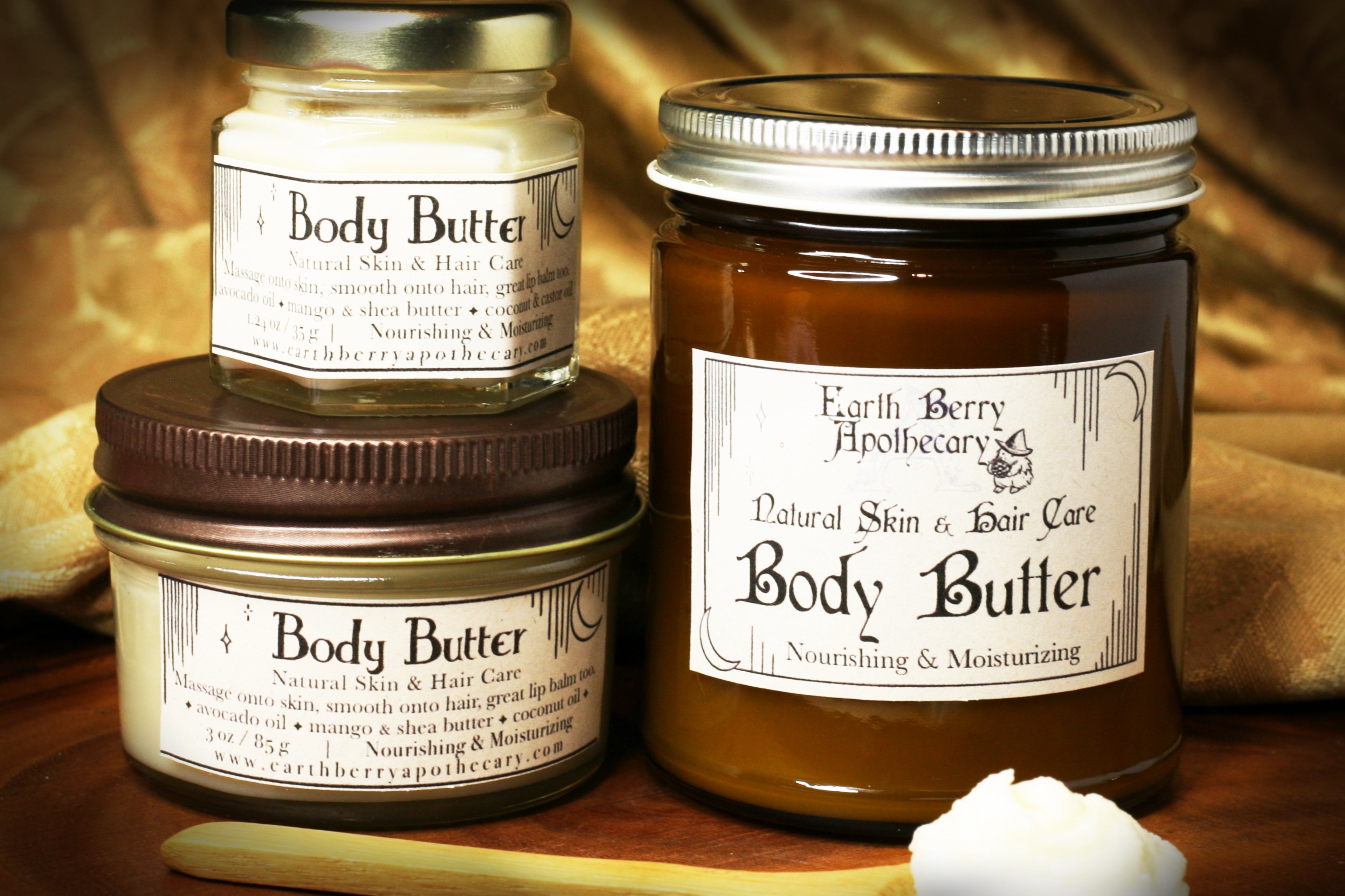 All natural nourishing nongreasy body butter