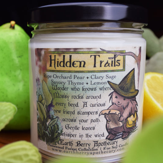 Sage & Lemon Soy Candle ✦ Hidden Trails