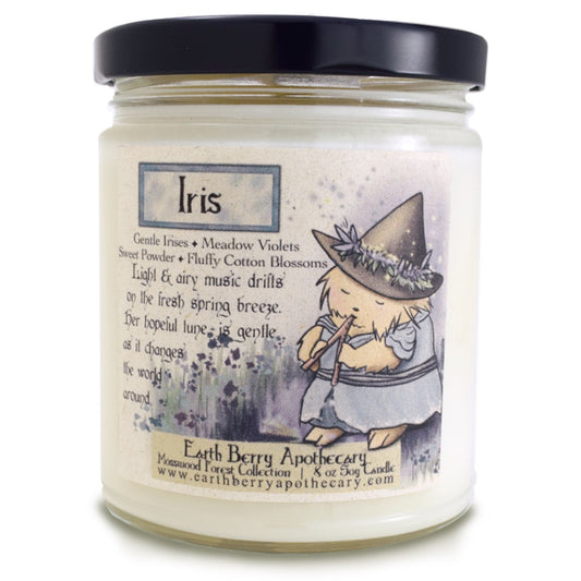 Iris & Fresh Cotton Spring Floral Soy Candle