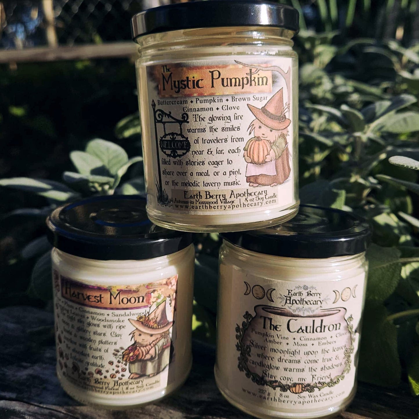 Moon Lovers Pumpkin Spice Candle Set of 3