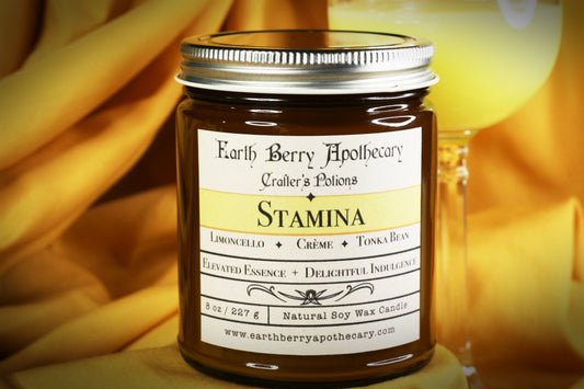 Stamina potion. Nontoxic soy candle with limoncello lemon and cream