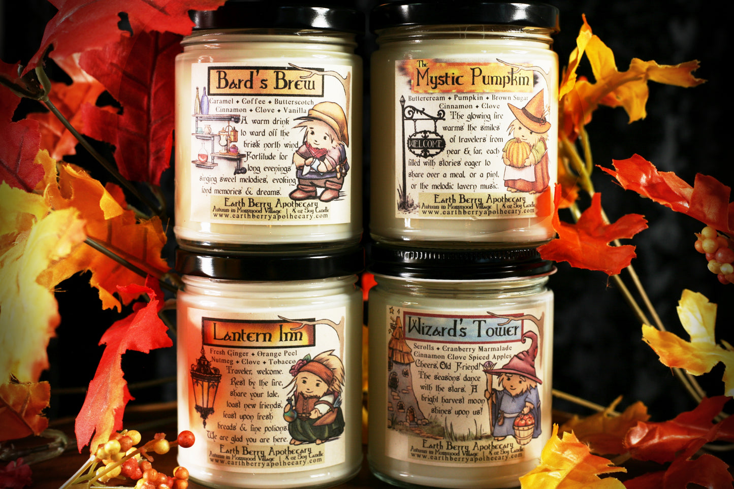 Autumn in Mosswood Village Soy Candle Set