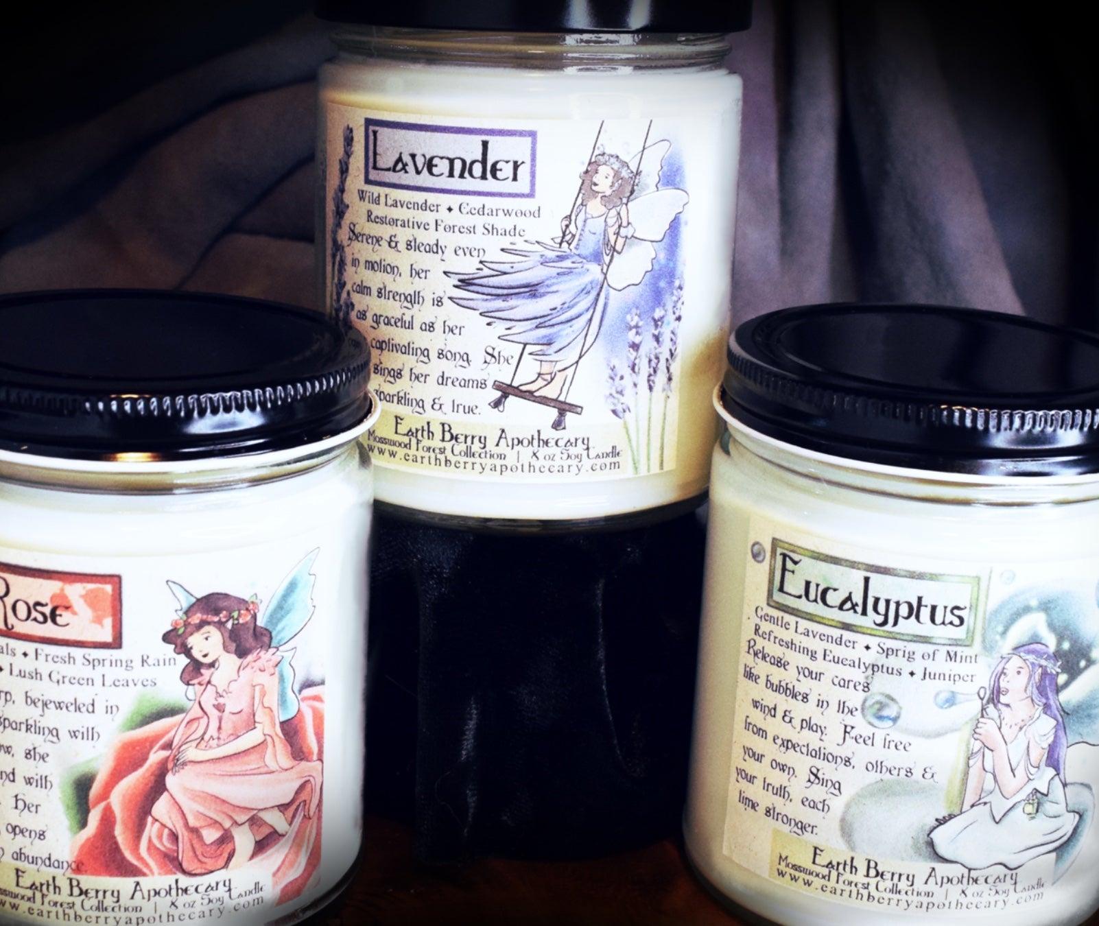 Flower fairy soy candles
