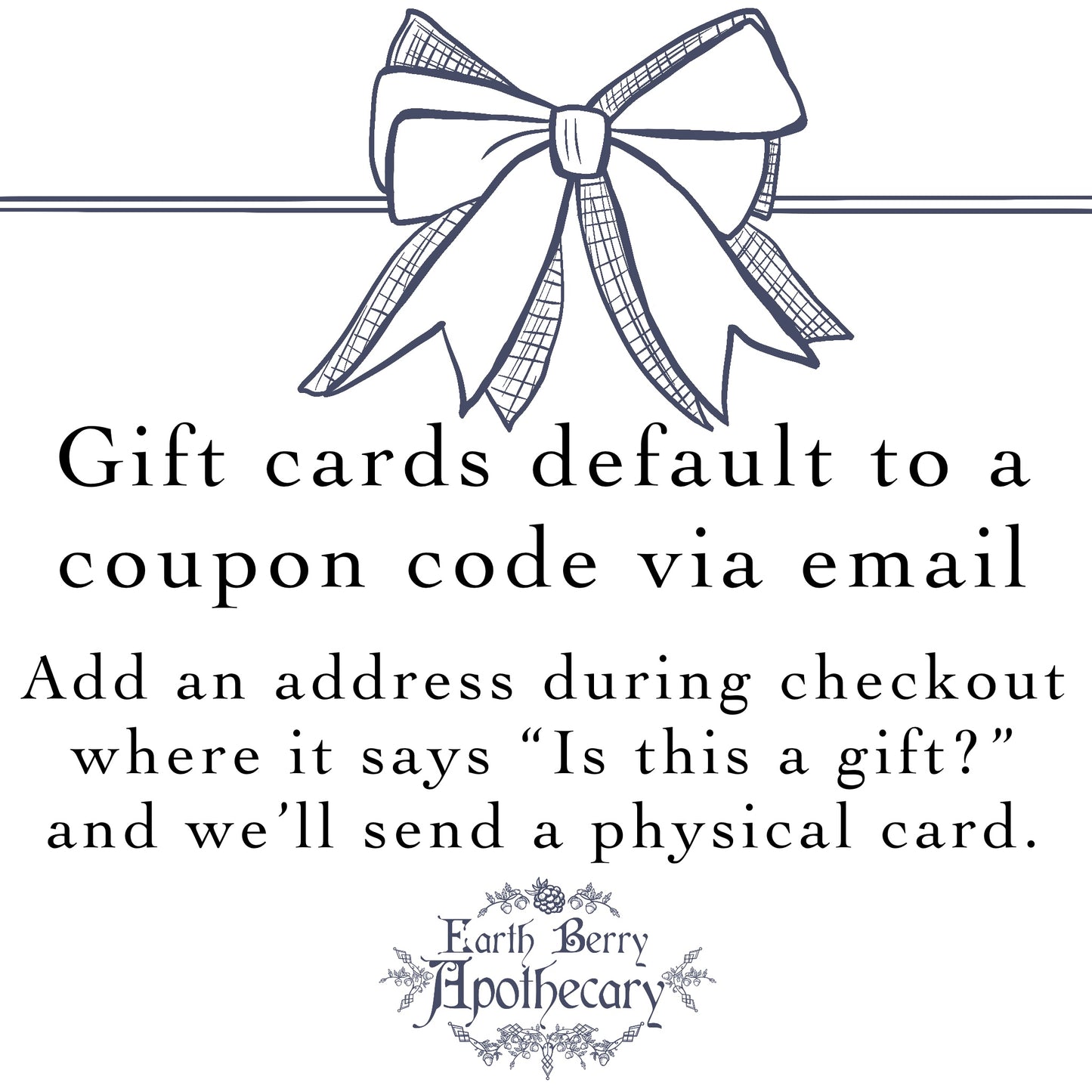 Earth Berry Apothecary Gift Card