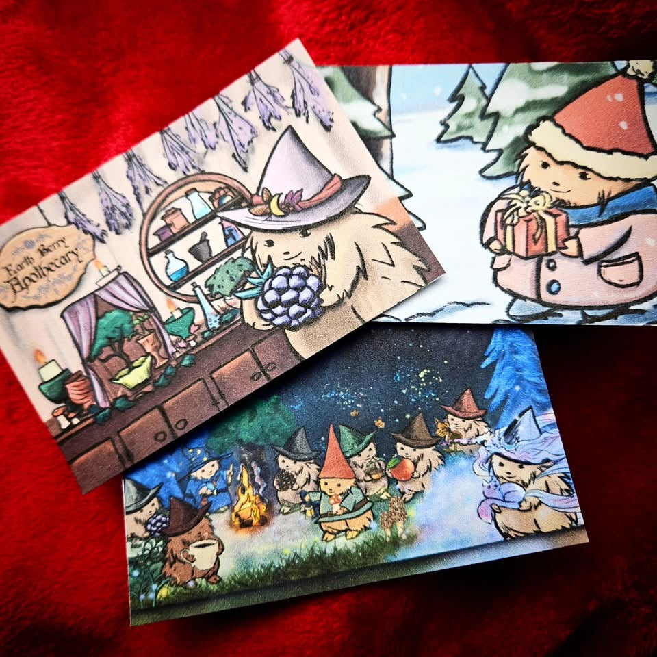 Cottagecore gift cards for artisan soap and candles