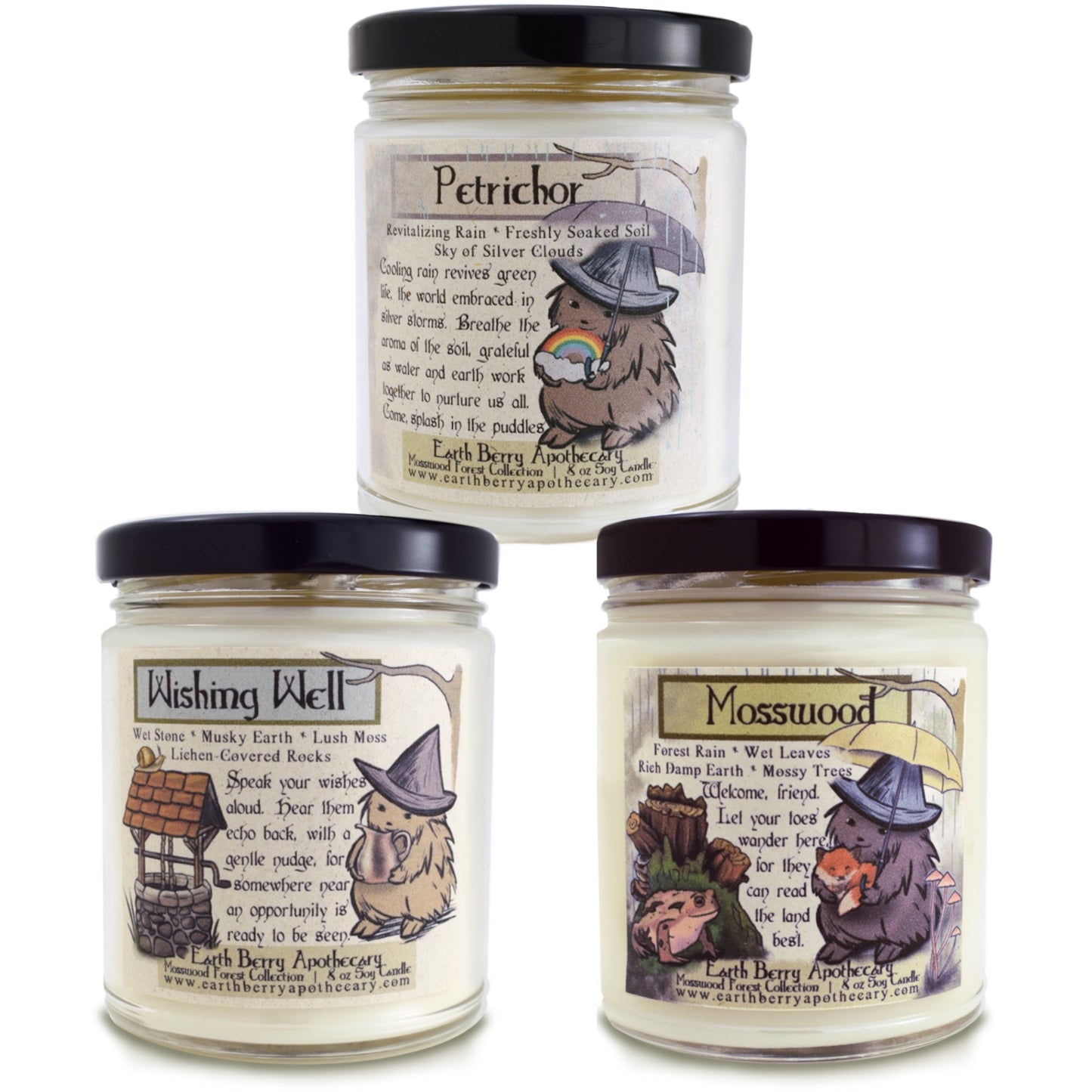 Rain Lovers Gift Bundle Set of 3 Candles