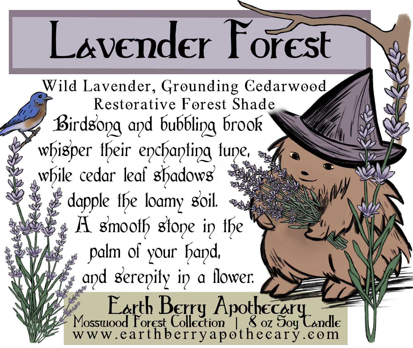 Lavender Flower Fairy Soy Candle