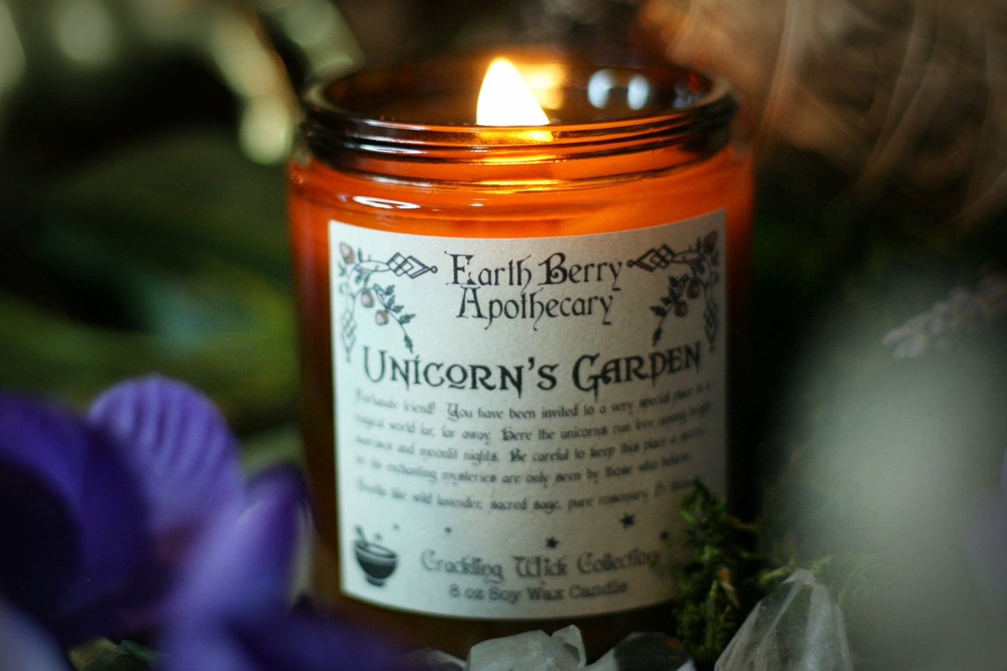 Unicorn’s Garden Wood Wick Soy Candle