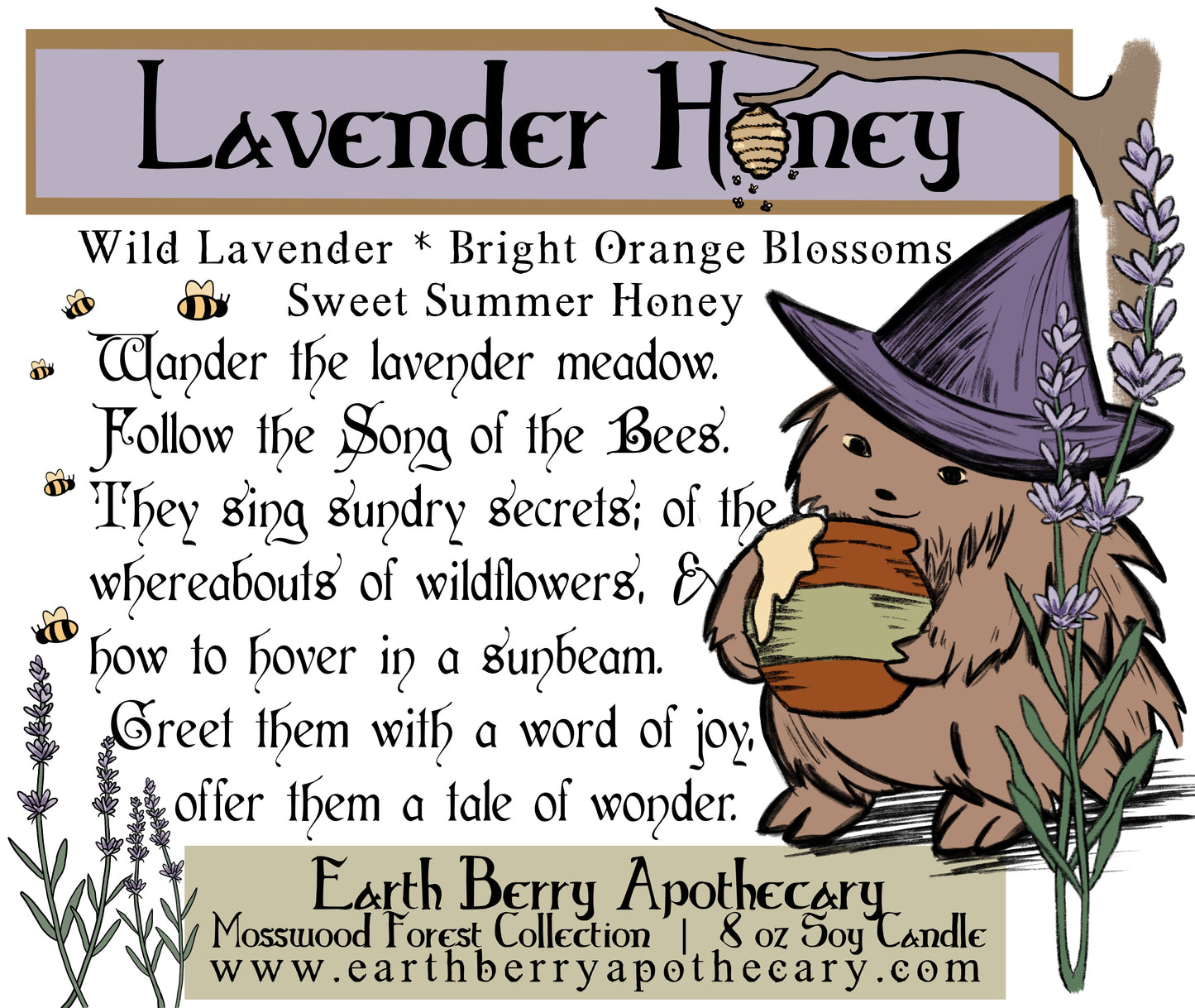 Lavender Honey Soy Candle